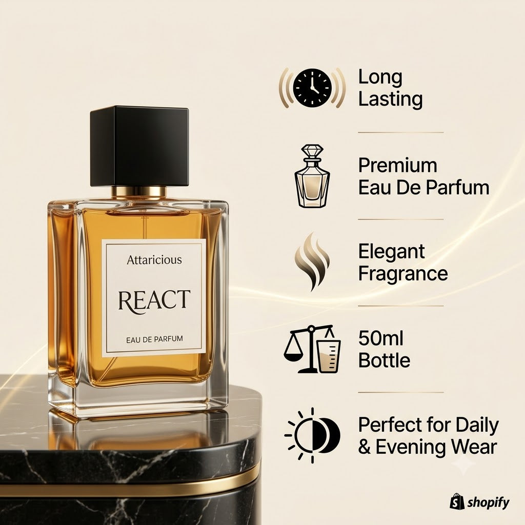 Attaricious React – Where Memories Are Perfumed | Eau De Parfum 50ml