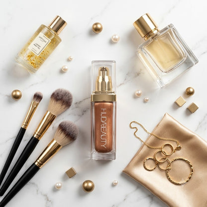 HUDA BEAUTY N.Y.M.P.H. All Over Body Highlighter – Liquid Face &amp; Body Illuminator | 35ml