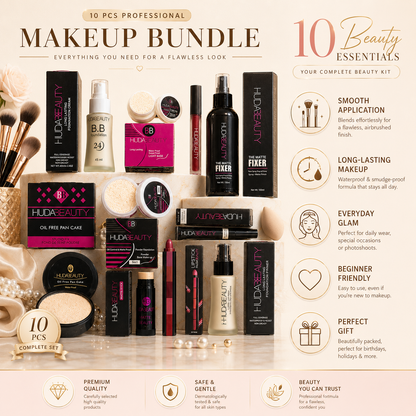 10 PCS Professional Makeup Bundle – Complete Beauty Essentials Kit