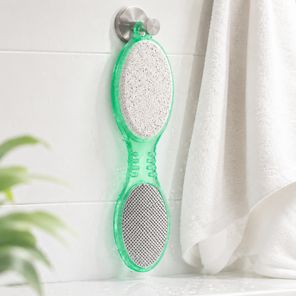 4-in-1 Pedicure Foot File – Callus Remover, Pumice Stone & Nail Brush