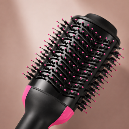 3-in-1 Hot Air Brush – Hair Dryer, Straightener & Curler