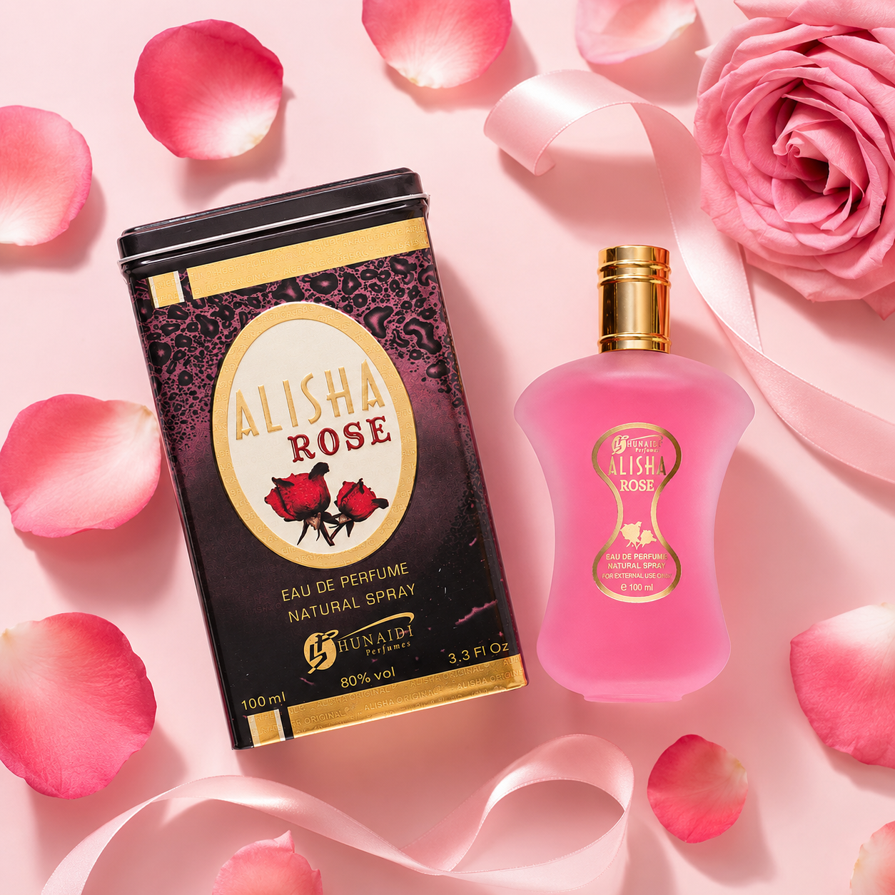 Alisha Rose by Hunaidi Women’s Eau De Parfum – 100ml Floral Fragrance