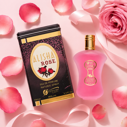 Alisha Rose by Hunaidi Women’s Eau De Parfum – 100ml Floral Fragrance