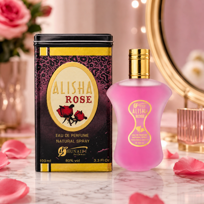 Alisha Rose by Hunaidi Women’s Eau De Parfum – 100ml Floral Fragrance