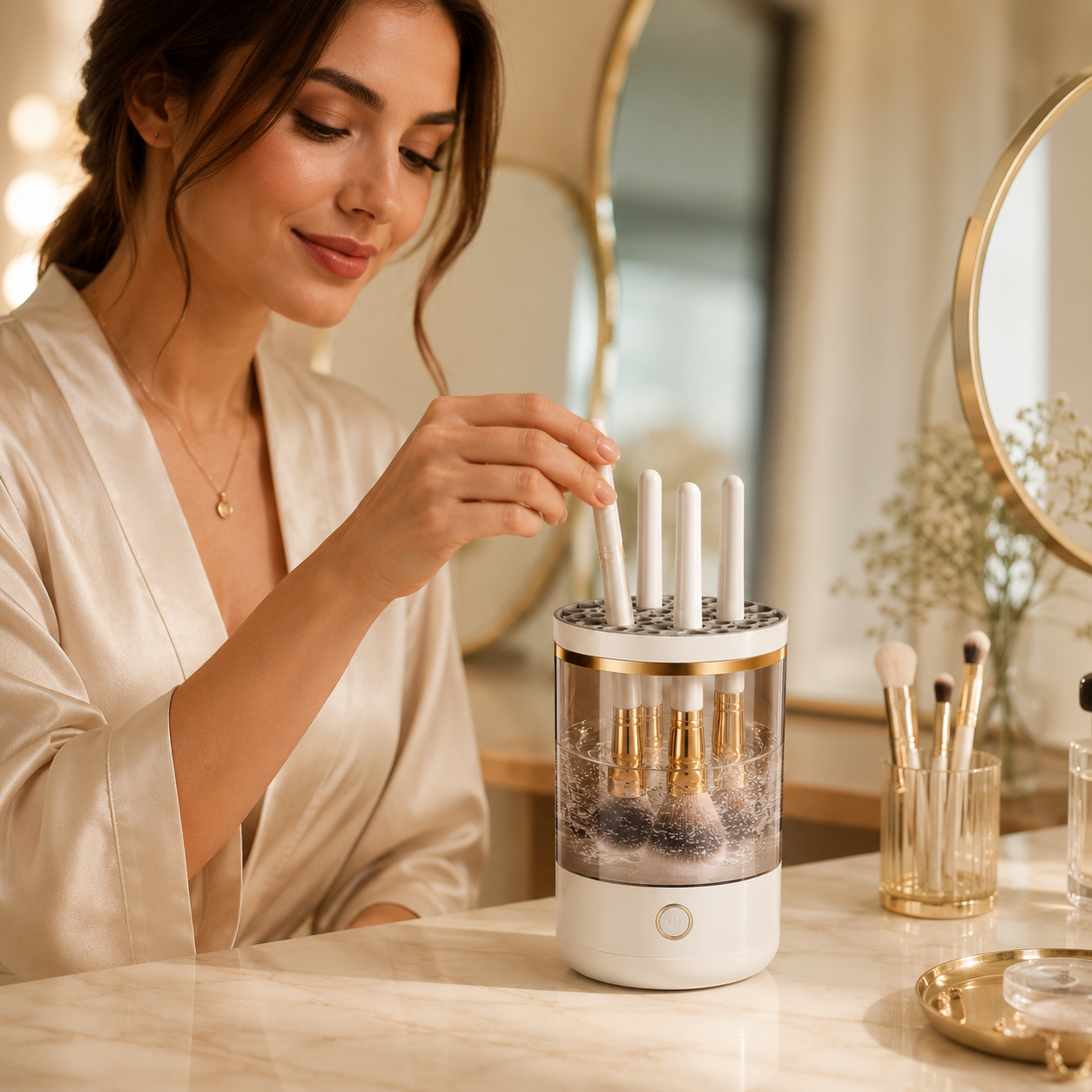 3-in-1 Electric Makeup Brush Cleaner & Automatic Brush Cleaning Machine