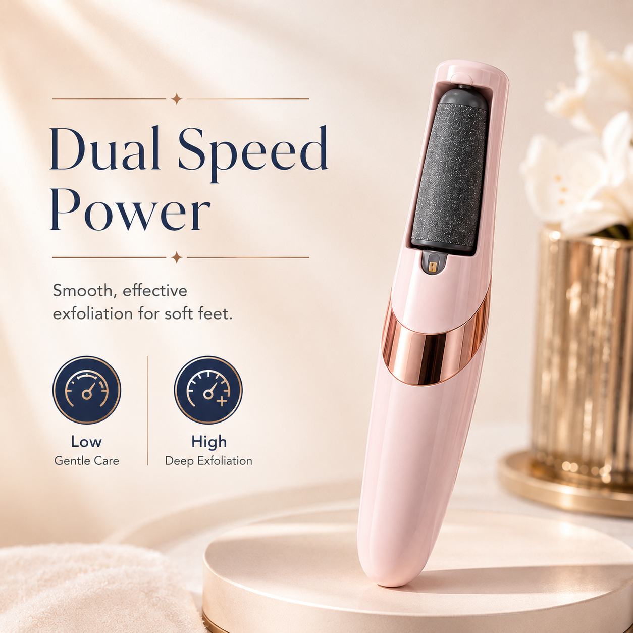 Rechargeable Electric Foot Callus Remover with Extra Grinding Head