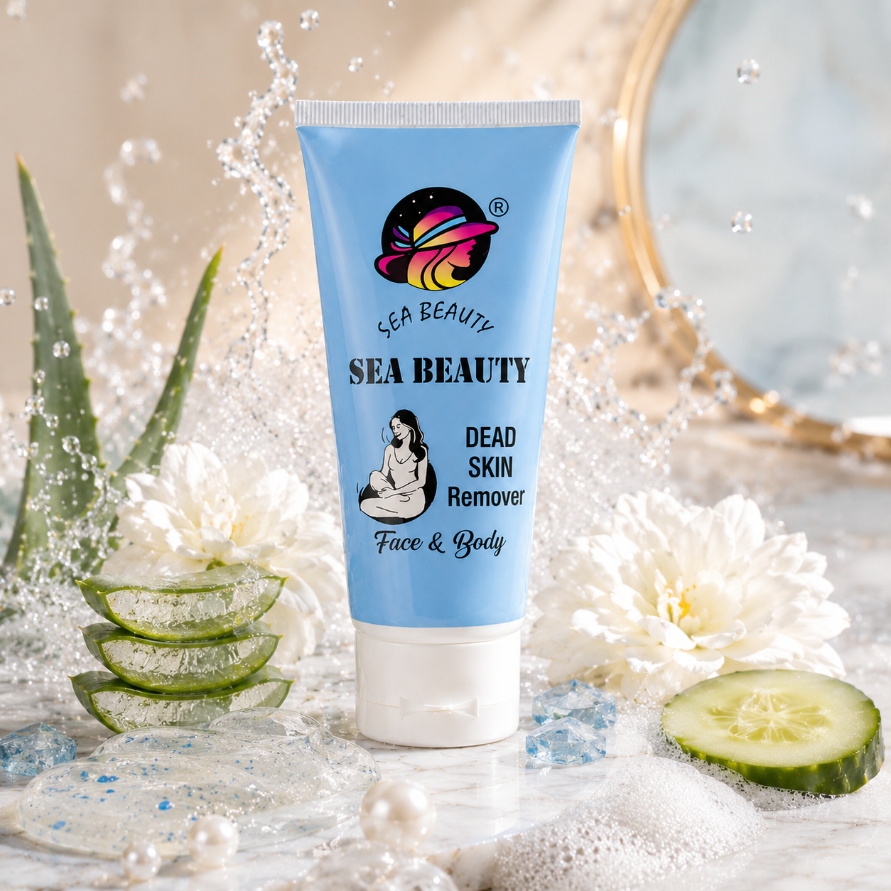 Sea Beauty Dead Skin Remover – Face &amp; Body Exfoliating Peeling Gel | Deep Cleansing Formula
