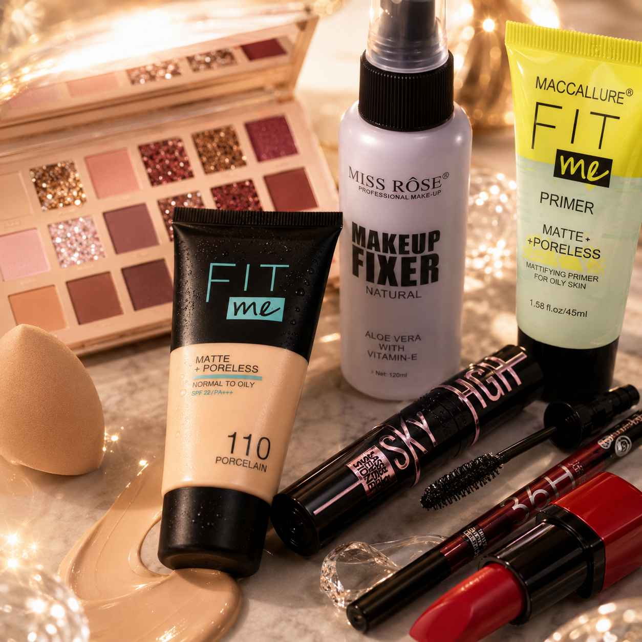 9 PCS Makeup Deal – Complete Beauty Essentials Set for Everyday Glam
